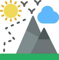 Mountaineering Vector Icon Design