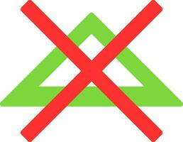 No bleach Vector Icon Design