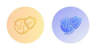 Worldwide Security Vector Icon