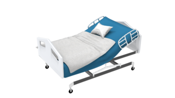 hospital bed on transparent background png