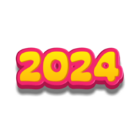 contento nuovo anno 2024 png