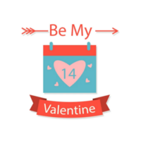 gelukkig Valentijn dag decoratie png