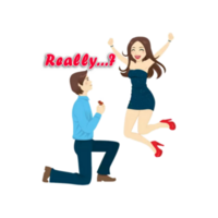 Happy valentine day sticker png