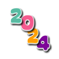 contento nuovo anno 2024 png