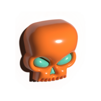 colorful skull character png