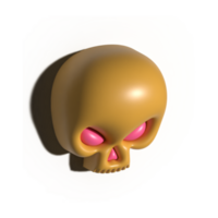 colorful skull character png