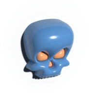 colorful skull character png