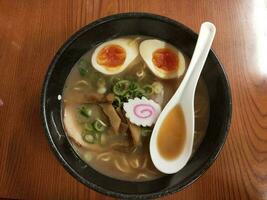 un cocina foto de udon sopa, japonés cocina