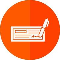 Cheque Vector Icon Design