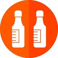 Beer bottles Vector Icon Design