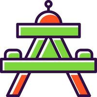 Picnic table Vector Icon Design