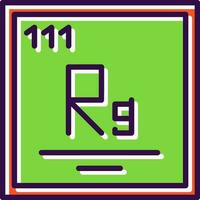 Roentgenium Vector Icon Design