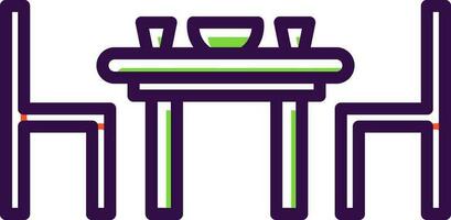 Dining table Vector Icon Design