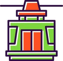 Cable car Vector Icon Design