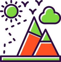 Mountaineering Vector Icon Design