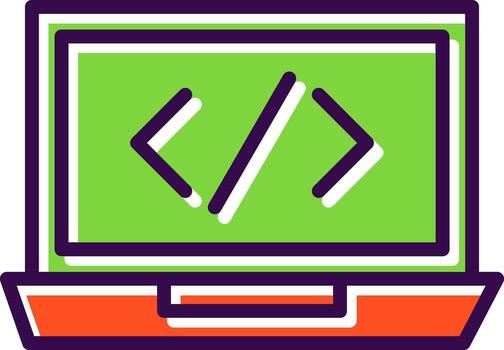 Coding Vector Icon Design