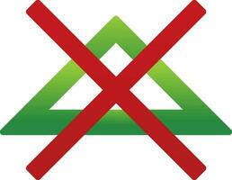 No bleach Vector Icon Design