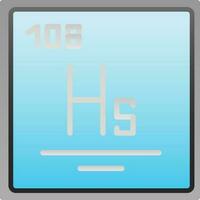 hassium vector icono diseño