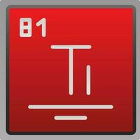 Thallium Vector Icon Design