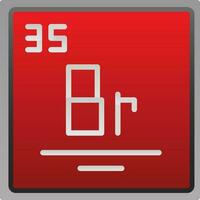 Bromine Vector Icon Design