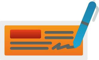 Cheque Vector Icon Design