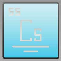 Caesium Vector Icon Design