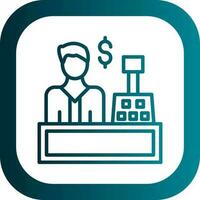 Cashier Vector Icon Design