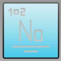 Nobelium Vector Icon Design