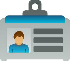 Id card Vector Icon Design