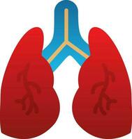 diseño de icono de vector de pulmones