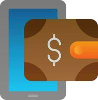 Digital wallet Vector Icon Design