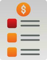 Price list Vector Icon Design