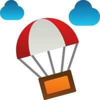 Paragliding Vector Icon Design