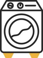 Washing machine Vector Icon Design