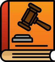 Law book Vector Icon Design