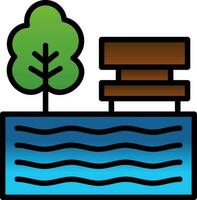 Lake Vector Icon Design