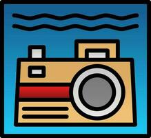 Underwater camera Vector Icon Design