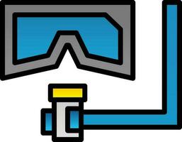 diseño de icono de vector de snorkel