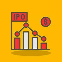 ipo vector icono diseño