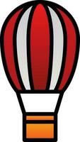 Hot air balloon Vector Icon Design