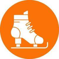 Ice skates Vector Icon Design