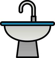 lavabo vector icono diseño