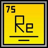 Rhenium Vector Icon Design