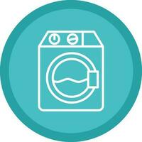 Washer machine Vector Icon Design