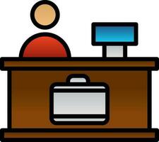 Check-in Vector Icon Design