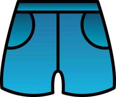 Swim shorts Vector Icon Design