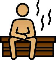 diseño de icono de vector de sauna