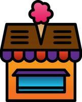 Ice cream shop Vector Icon Design