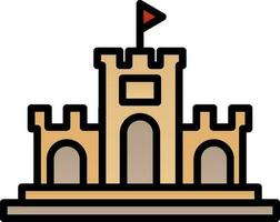 Sand castle Vector Icon Design