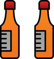 Beer bottles Vector Icon Design